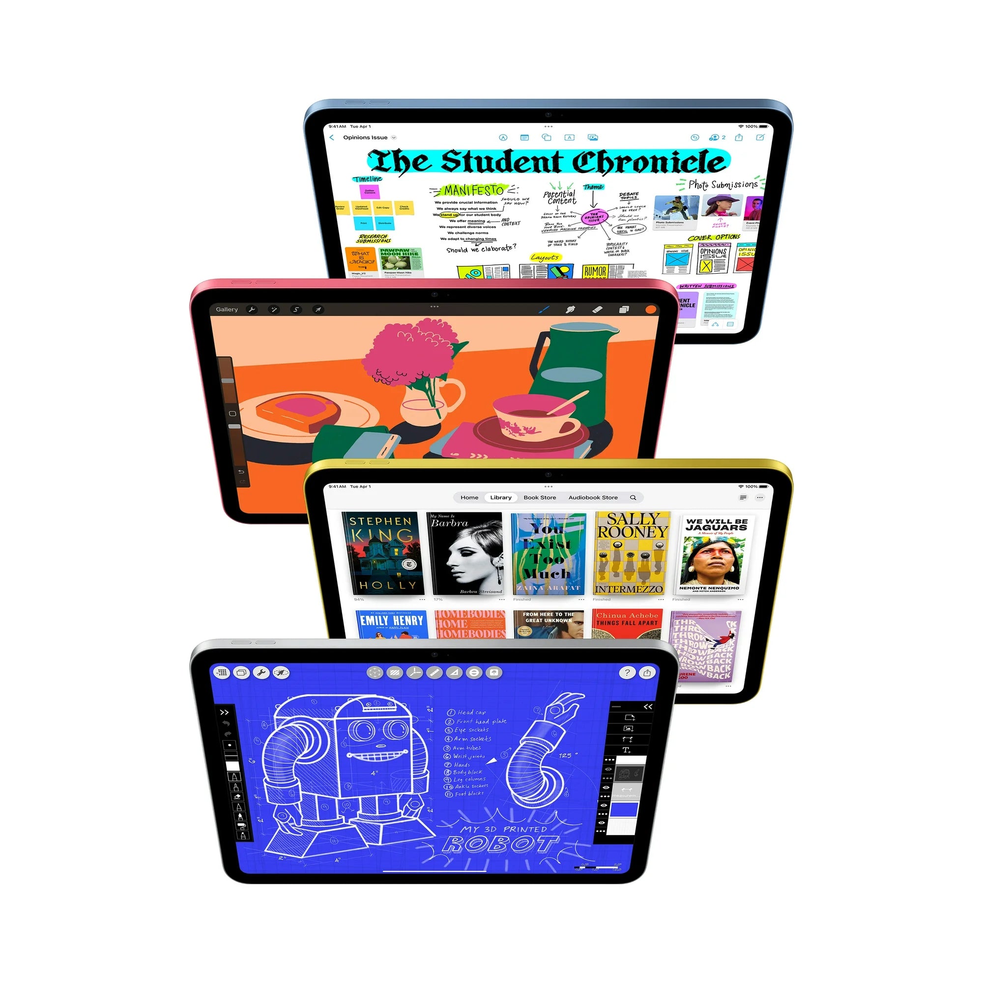 2025 iPad A16 - 11th Gen Apple iPad in Stunning Colors & Powerful A16 Bionic Chip