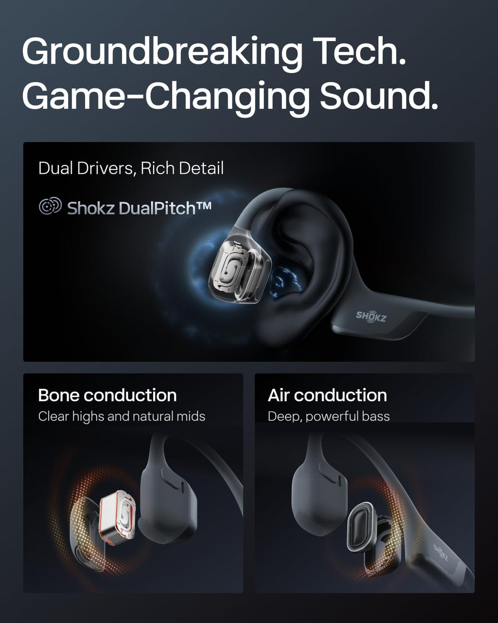 Shokz OpenRun Pro 2 Bone Conduction Sport Headphones