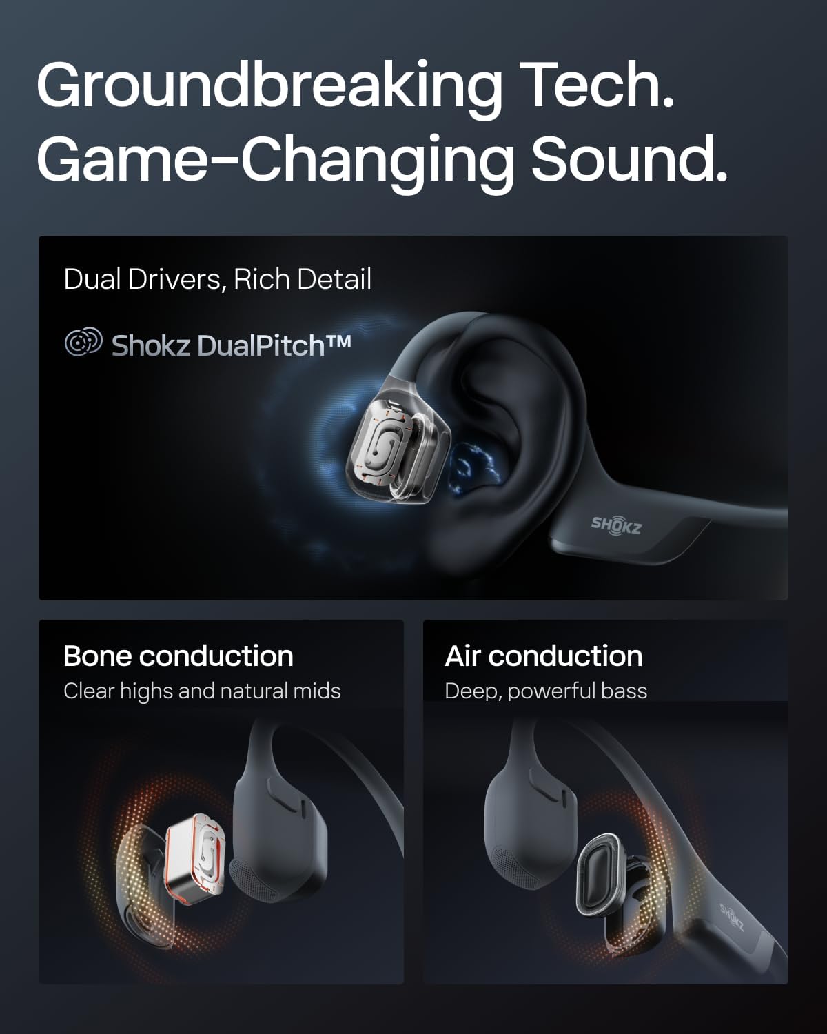 Shokz OpenRun Pro 2 Bone Conduction Sport Headphones