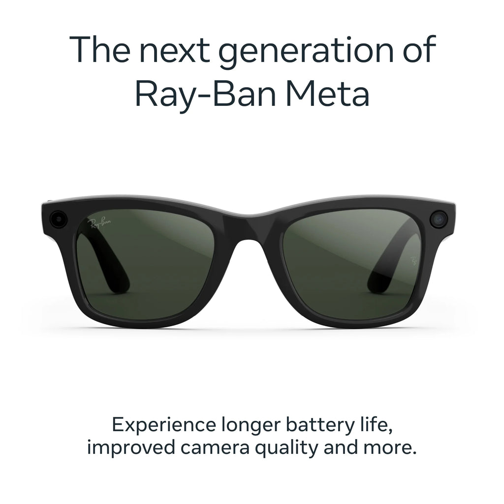 Ray-Ban | Meta AI Wayfarer Glasses (Gen 2) - Shiny Black