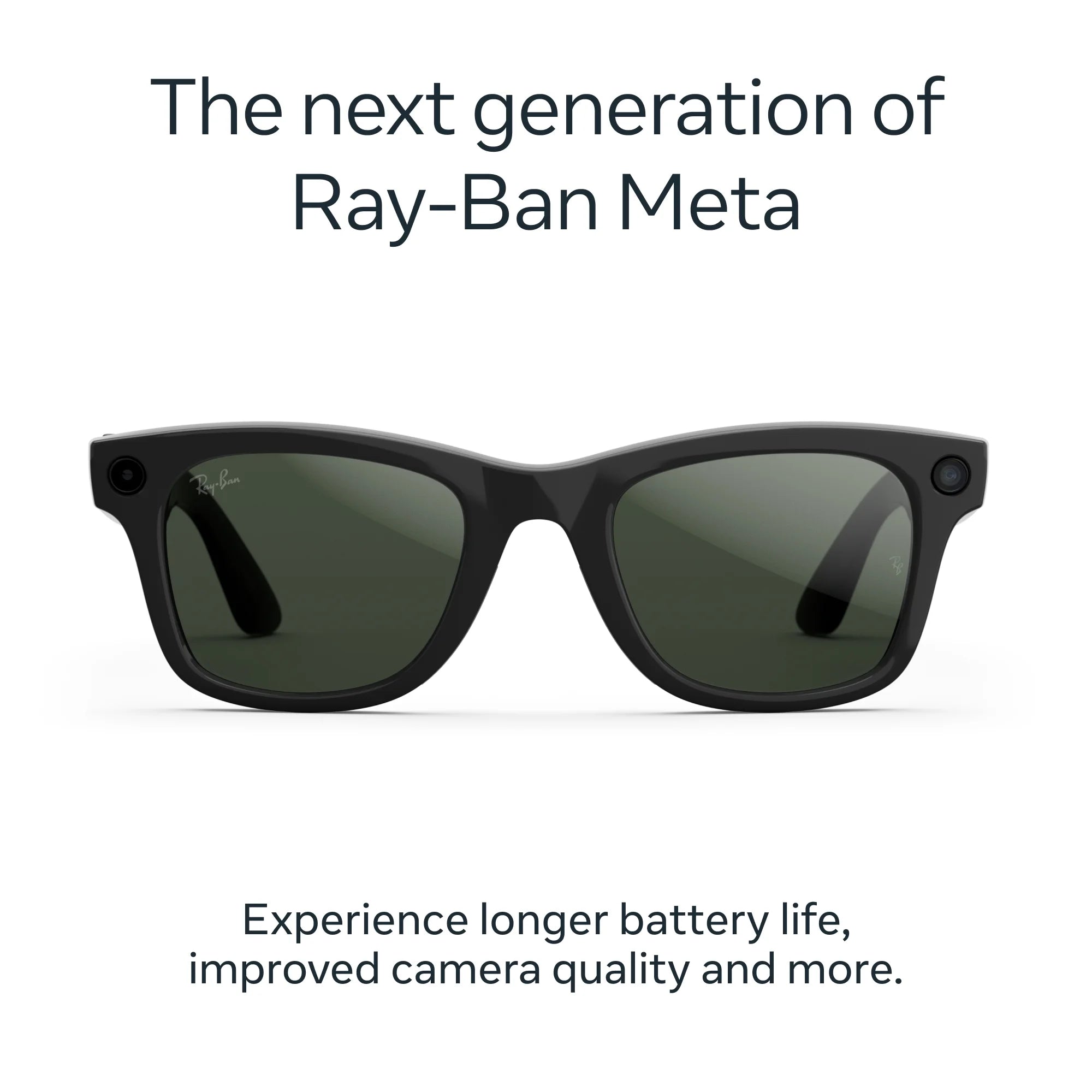 Ray-Ban | Meta AI Wayfarer Glasses (Gen 2) - Shiny Black