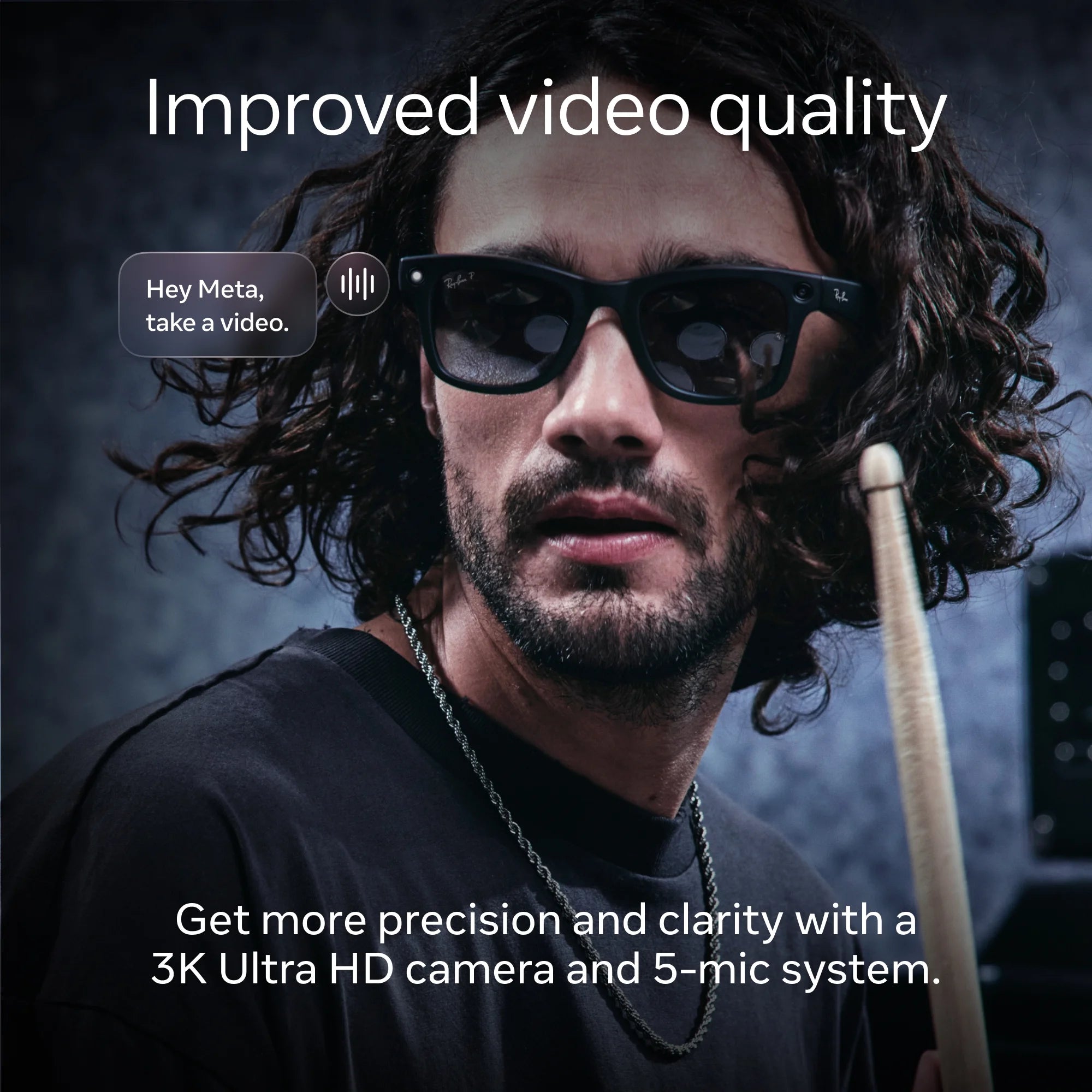 Ray-Ban | Meta AI Wayfarer Glasses (Gen 2) - Shiny Black